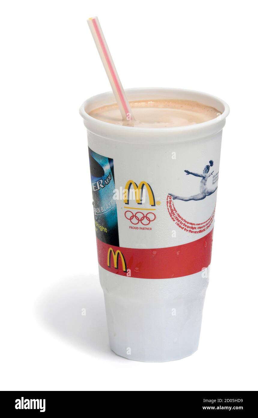 Mcdonalds milkshake Banque d'images détourées - Alamy