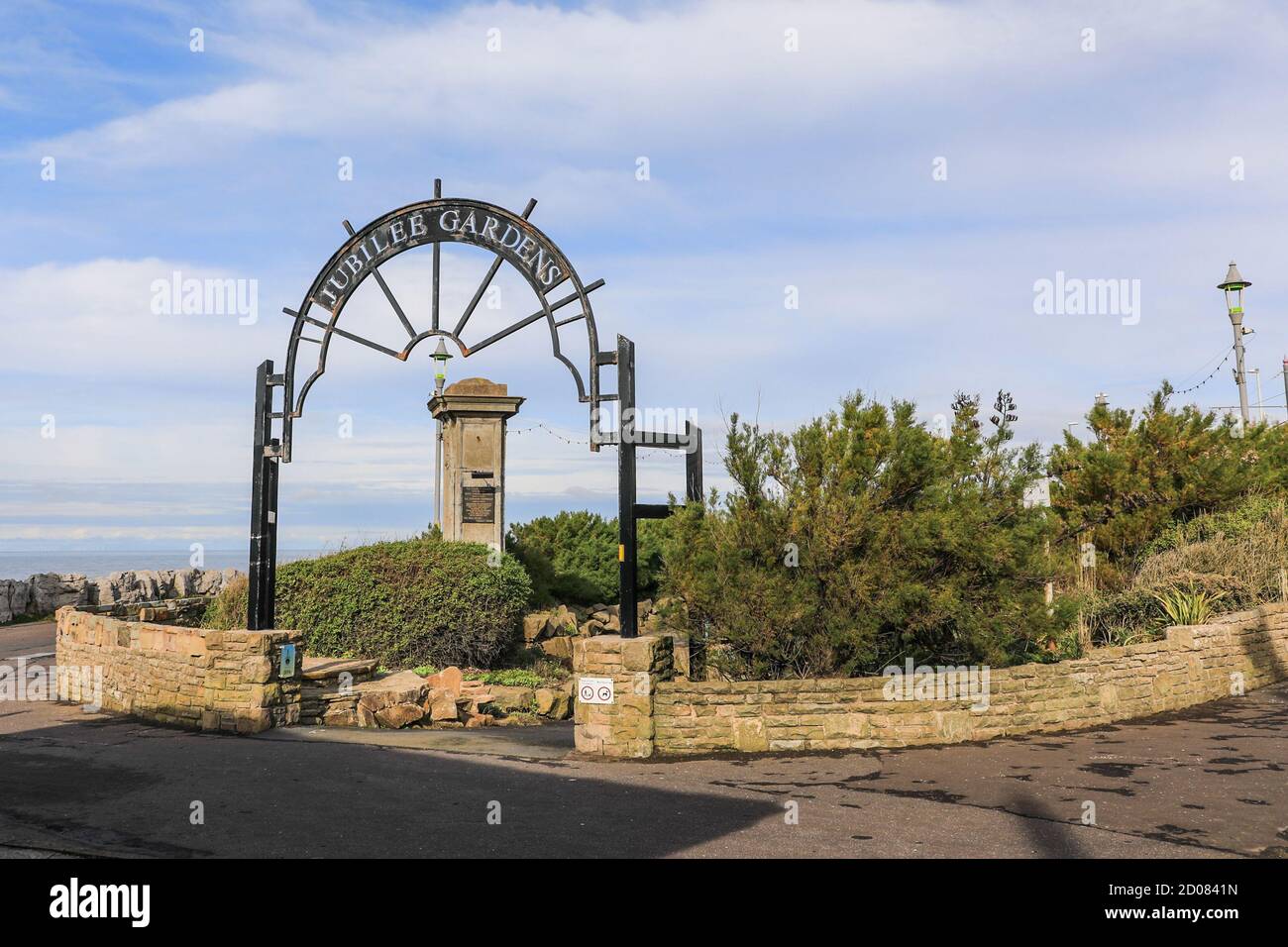 Jubilee Gardens sur le front de mer à Blackpool, Lancashire, Angleterre, Royaume-Uni Banque D'Images
