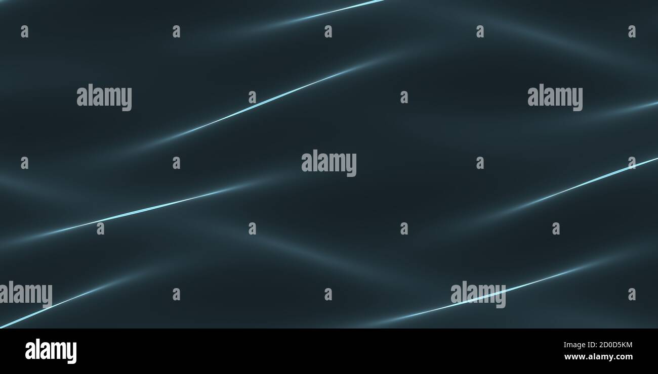 Arrière-plan bleu abstrait avec nuances de lignes blanches - 2D illustration Banque D'Images