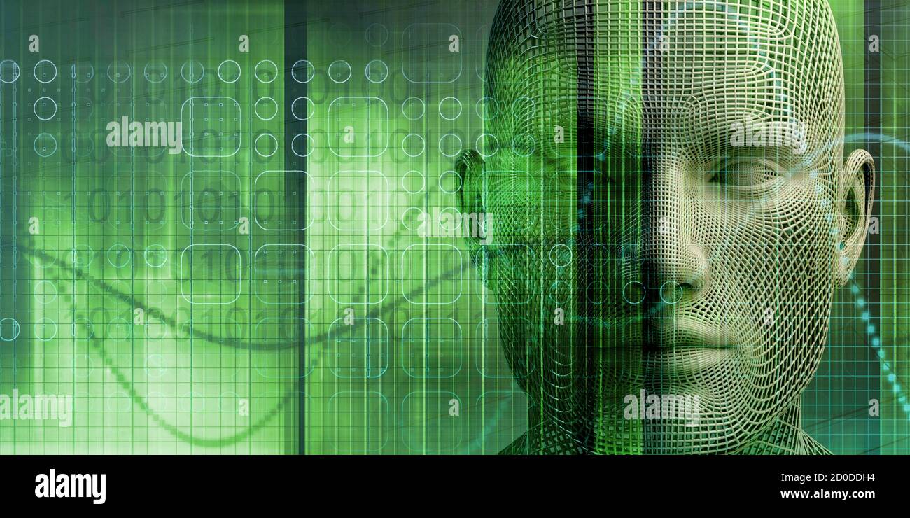 Système d'apprentissage automatique de conception et la connaissance de soi Banque D'Images