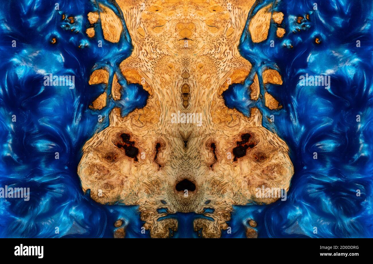 Résine époxy de moulage stabilisant la texture de fond du bois d'érable Banque D'Images