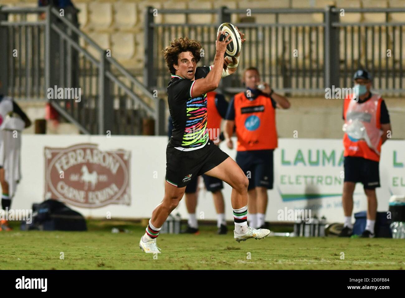 Parme, Italie. parme 2020, Italie, 02 octobre 2020, Tommaso Boni (Zebre) pendant Zebre vs Cardiff Blues - Rugby Guinness Pro 14 - Credit: LM/Alessio Tarpini Credit: Alessio Tarpini/LPS/ZUMA Wire/Alay Live News Banque D'Images