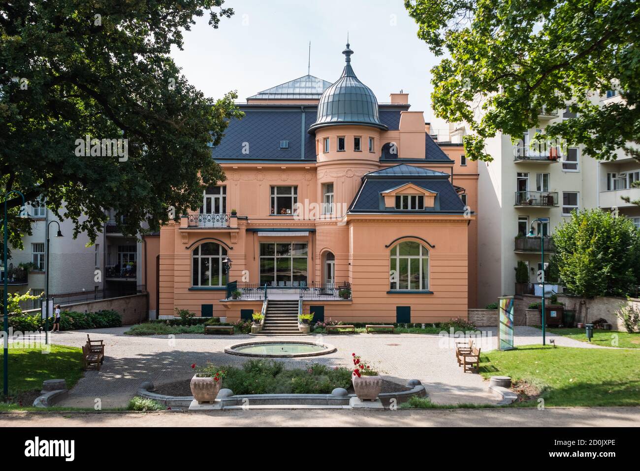 Brno, République Tchèque - septembre 13 2020 : Villa Loew-Beer, façade côté jardin Banque D'Images