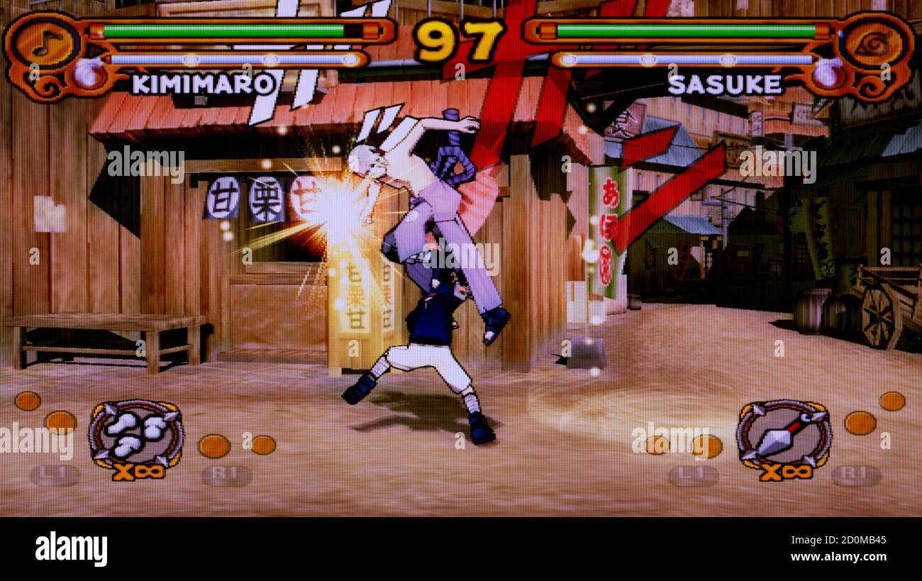 Naruto Ultimate Ninja 3 - Sony PlayStation 2 PS2 - Usage éditorial uniquement Banque D'Images