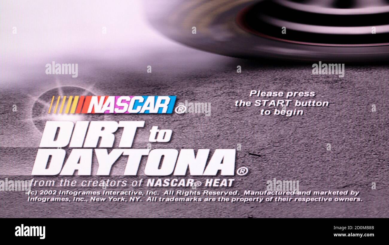 NASCAR - Dirt to Daytona - Sony PlayStation 2 PS2 - usage éditorial seulement Banque D'Images