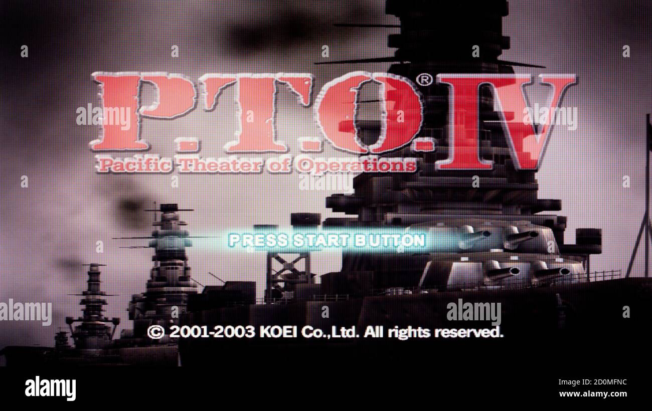 Pacific Theatre of Operations - Sony PlayStation 2 PS2 - Usage éditorial uniquement Banque D'Images