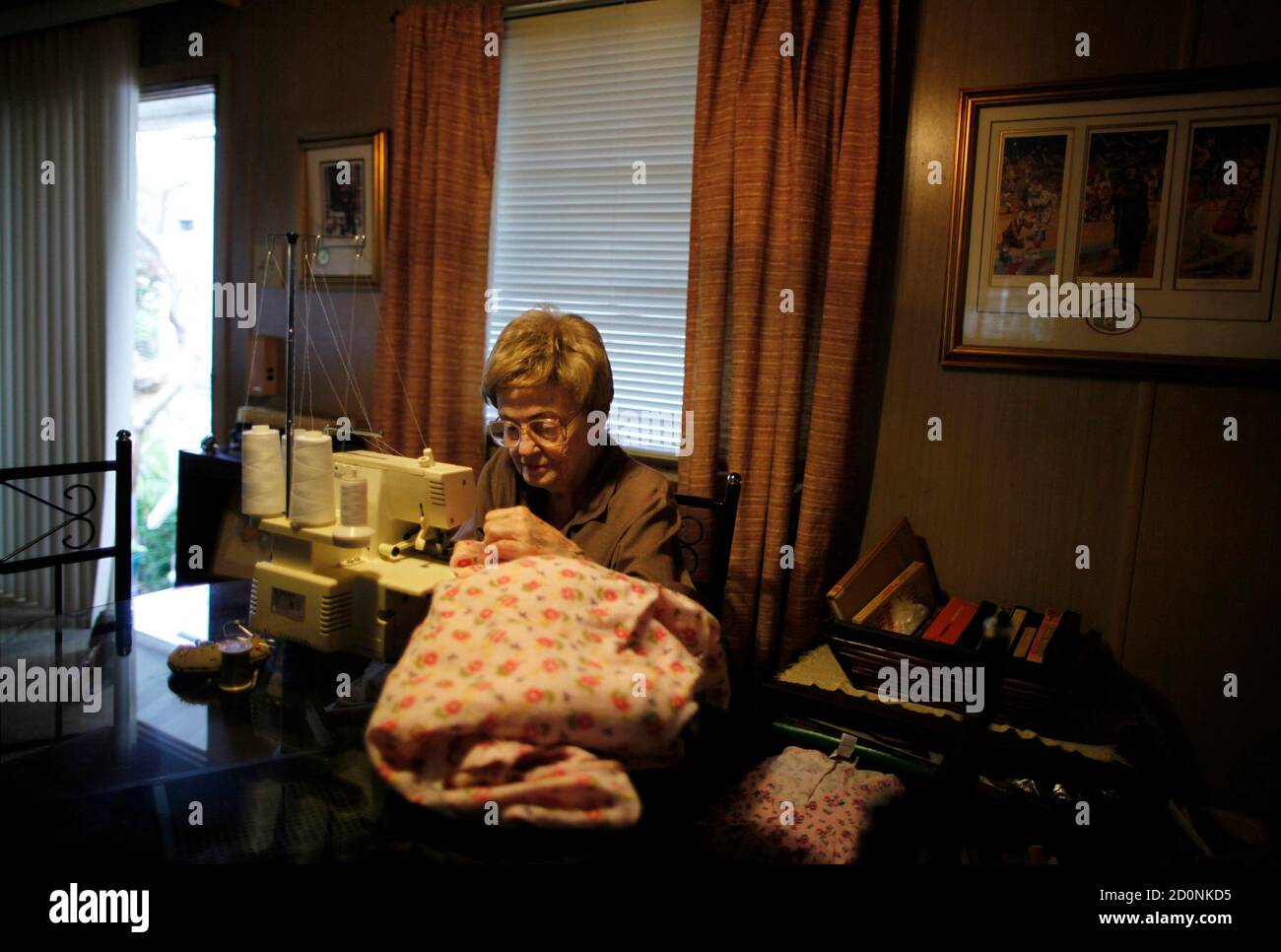 June Manning 84 Sews In Her Trailer Home In Which She Has Lived For 18 Years In Village Trailer Park In Santa Monica California July 12 12 Developer Marc Luzzatto Wants To