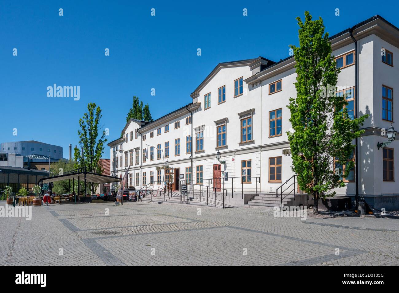 Anciens bâtiments de la place Old Square à Norrkoping. Norrkoping est une ville industrielle historique de Suède. Banque D'Images