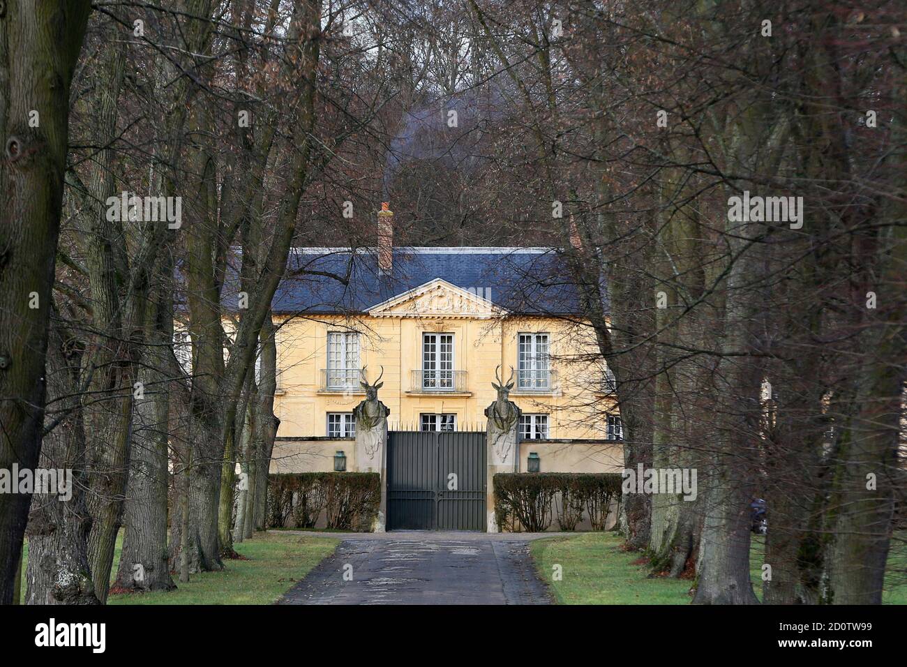 Residence De La Lanterne A Versailles General view of the presidential residence at La Lanterne, in an estate  associated with the Chateau de Versailles, near Paris, January 19, 2014.  French first lady Valerie Trierweiler left hospital in Paris