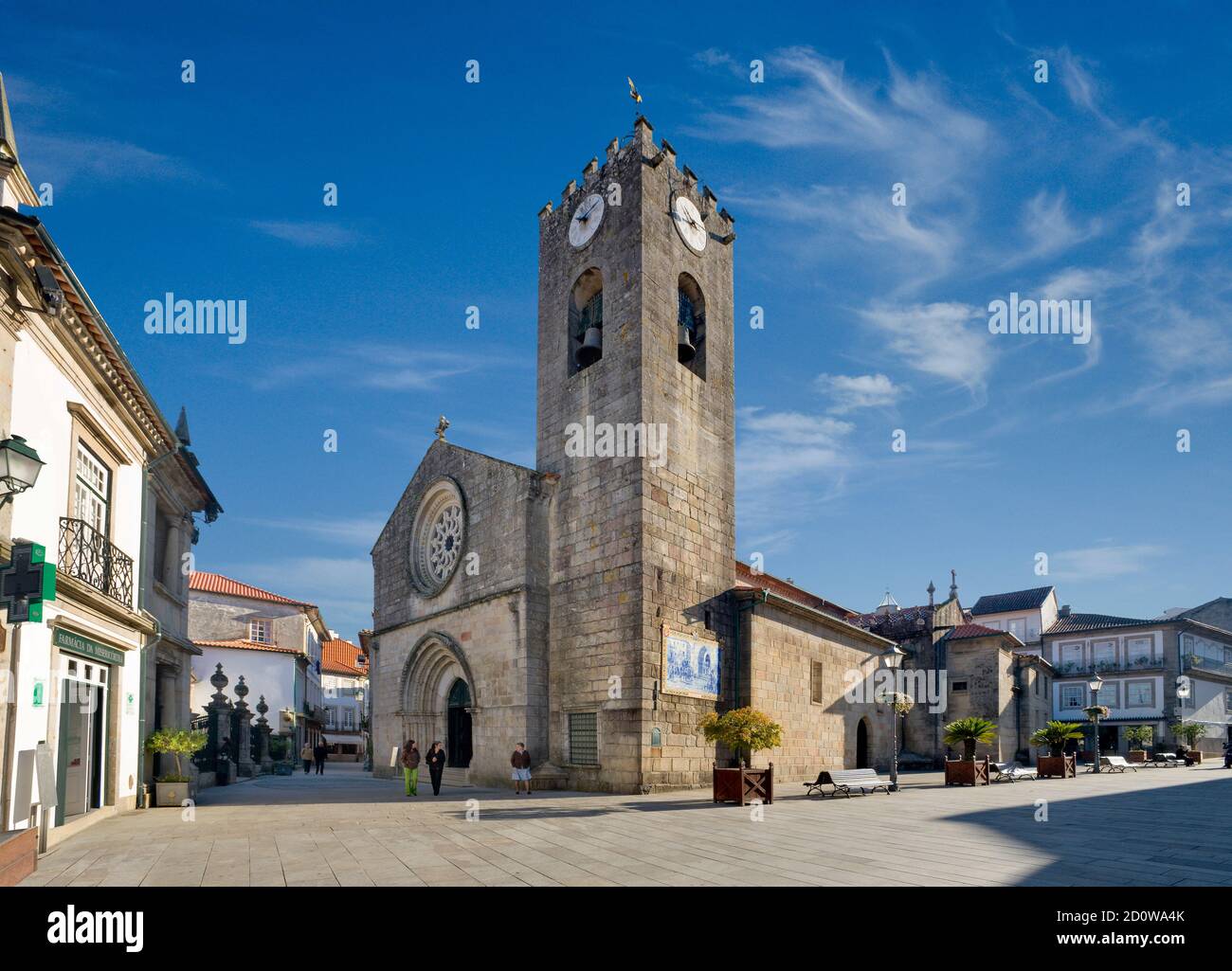 Portugal, Minho, Costa Verde, ville historique de Ponte de Lima, église igreja matriz Banque D'Images