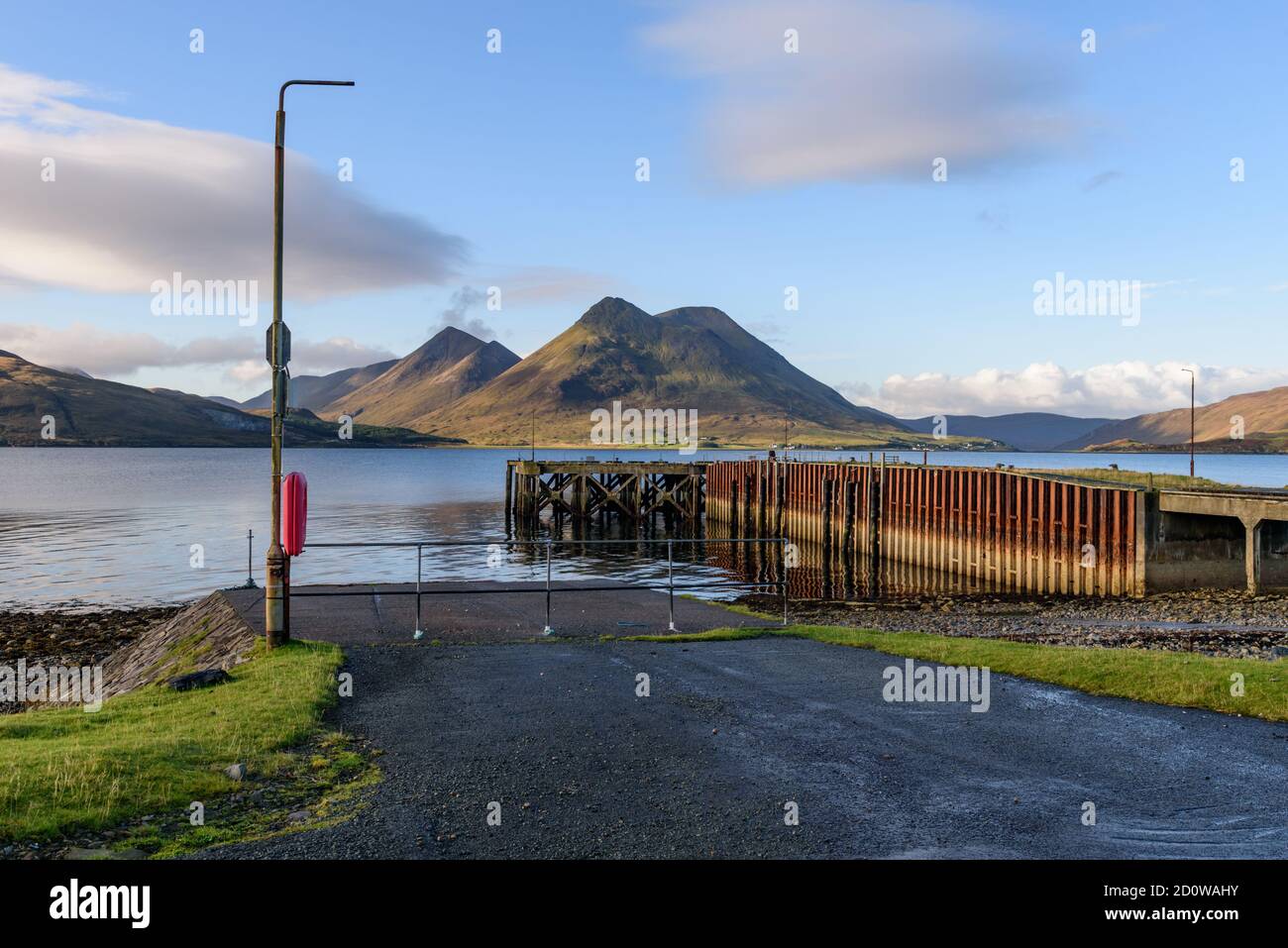 Glamanig de l'East Suisnish Pier sur l'île de Raasay Banque D'Images