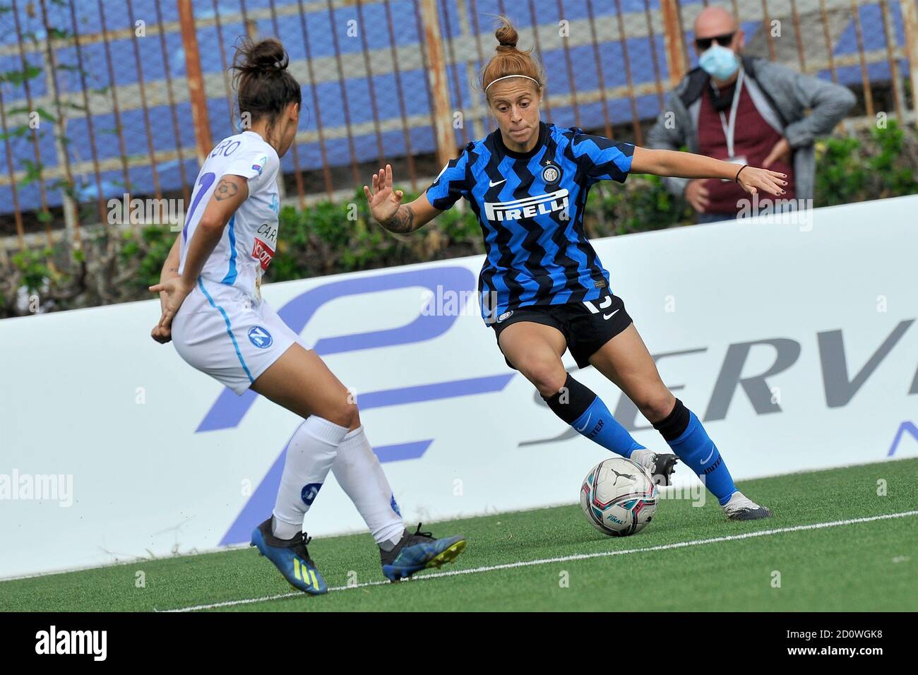 Naples, Italie. 03ème octobre 2020. Beatrice Merlo Inter, lors des matchs de la série italienne, CHAMPIONNAT de football féminin entre Napoli et Inter, résultat final 1-1, match joué au stade Caduti Di Brema à Naples, Italie, 03 octobre 2020. (Photo par Vincenzo Izzo/Sipa USA) crédit: SIPA USA/Alay Live News Banque D'Images