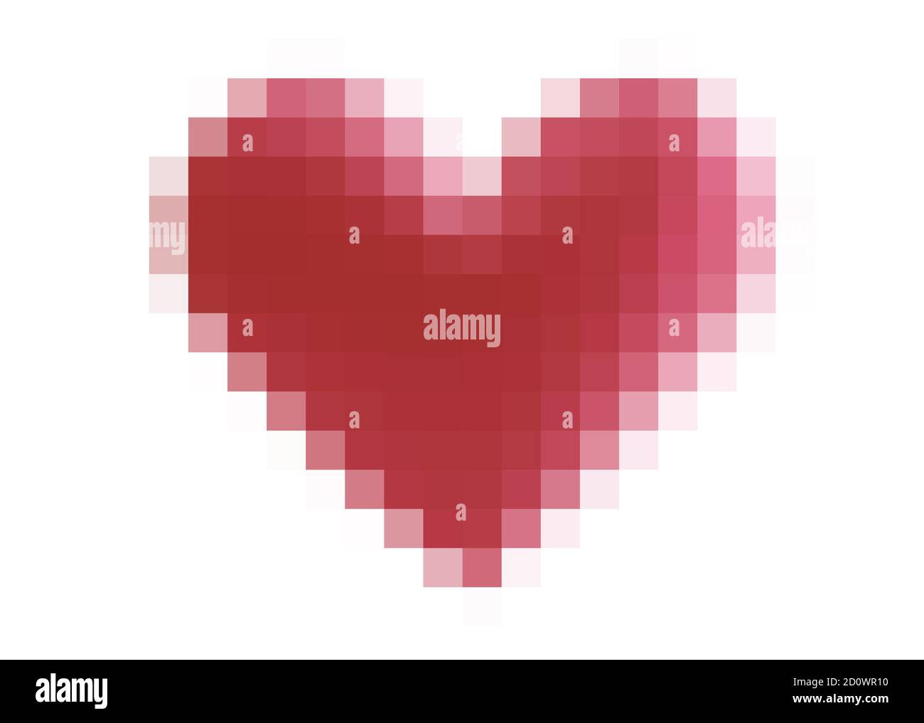 Coeur Rose Pixel Banque De Photographies Et D Images A Haute Resolution Alamy