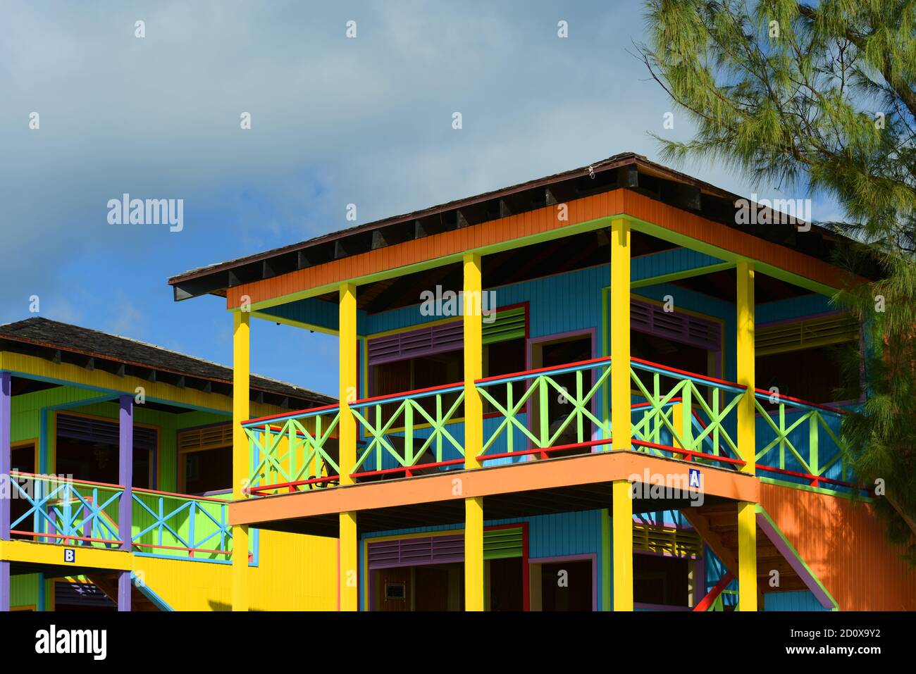 Villa Privee Sur La Plage A Half Moon Cay Little San Salvador Island Les Bahamas Photo Stock Alamy