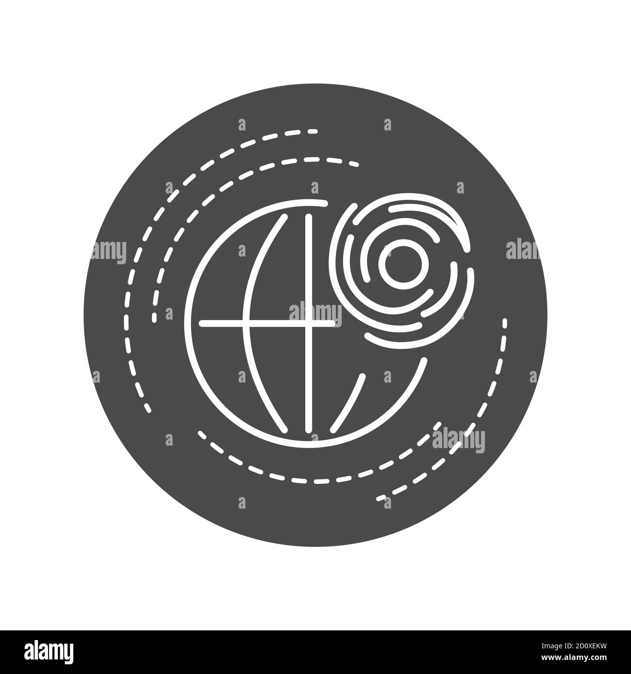 Icône de glyphe noir de cyclone tropical. Système de tempête à rotation rapide caractérisé par un centre de basse pression, une circulation atmosphérique fermée de faible niveau Illustration de Vecteur