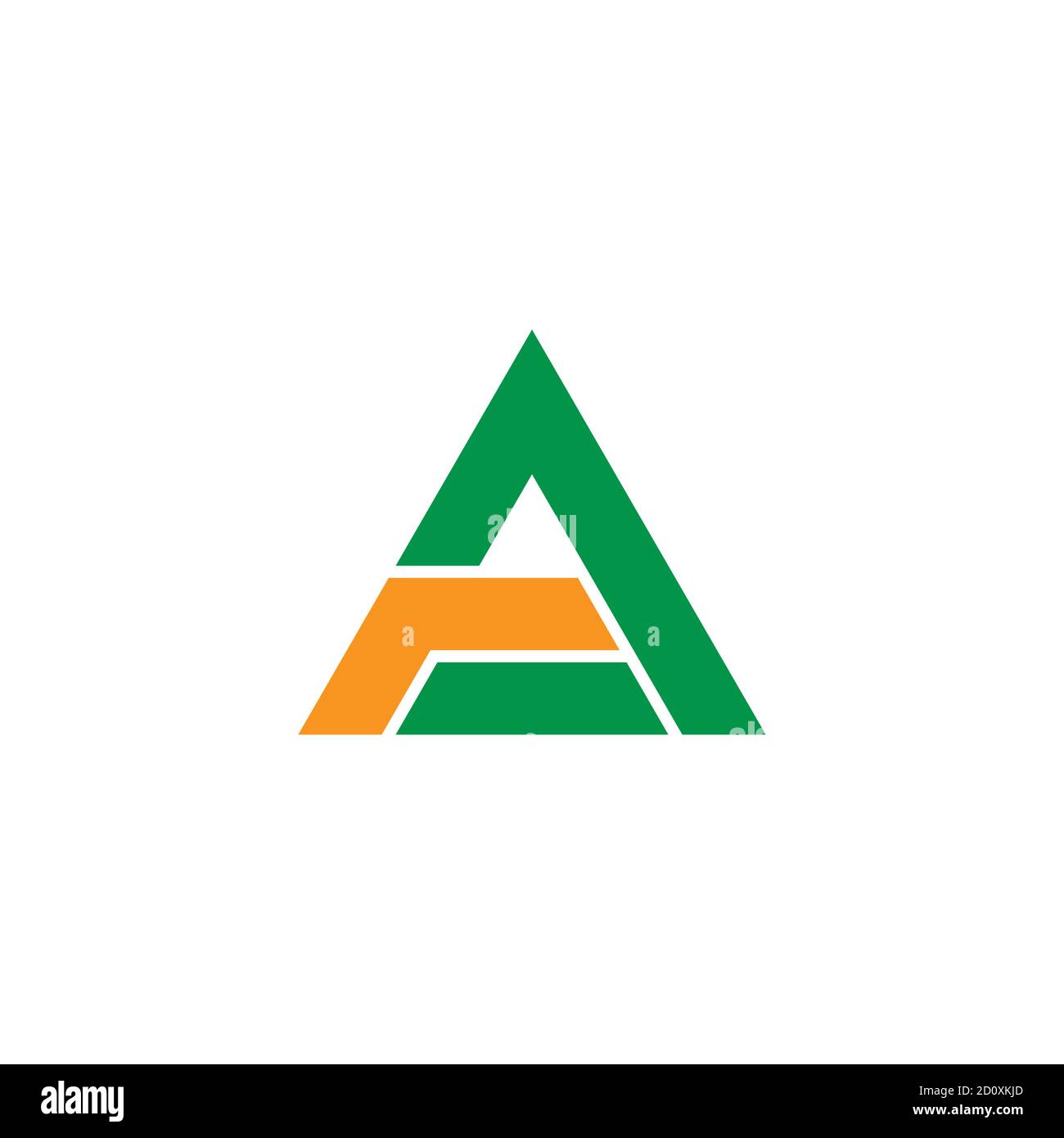 bandes abstraites triangle flèche vers le haut ligne géométrique clair logo vecteur Illustration de Vecteur