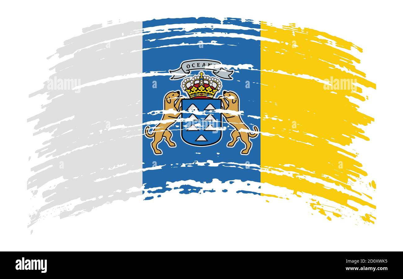 GRAN CANARIE Vol Drapeau CANARIES ÎLES Espagne Autocollants 50mm x4