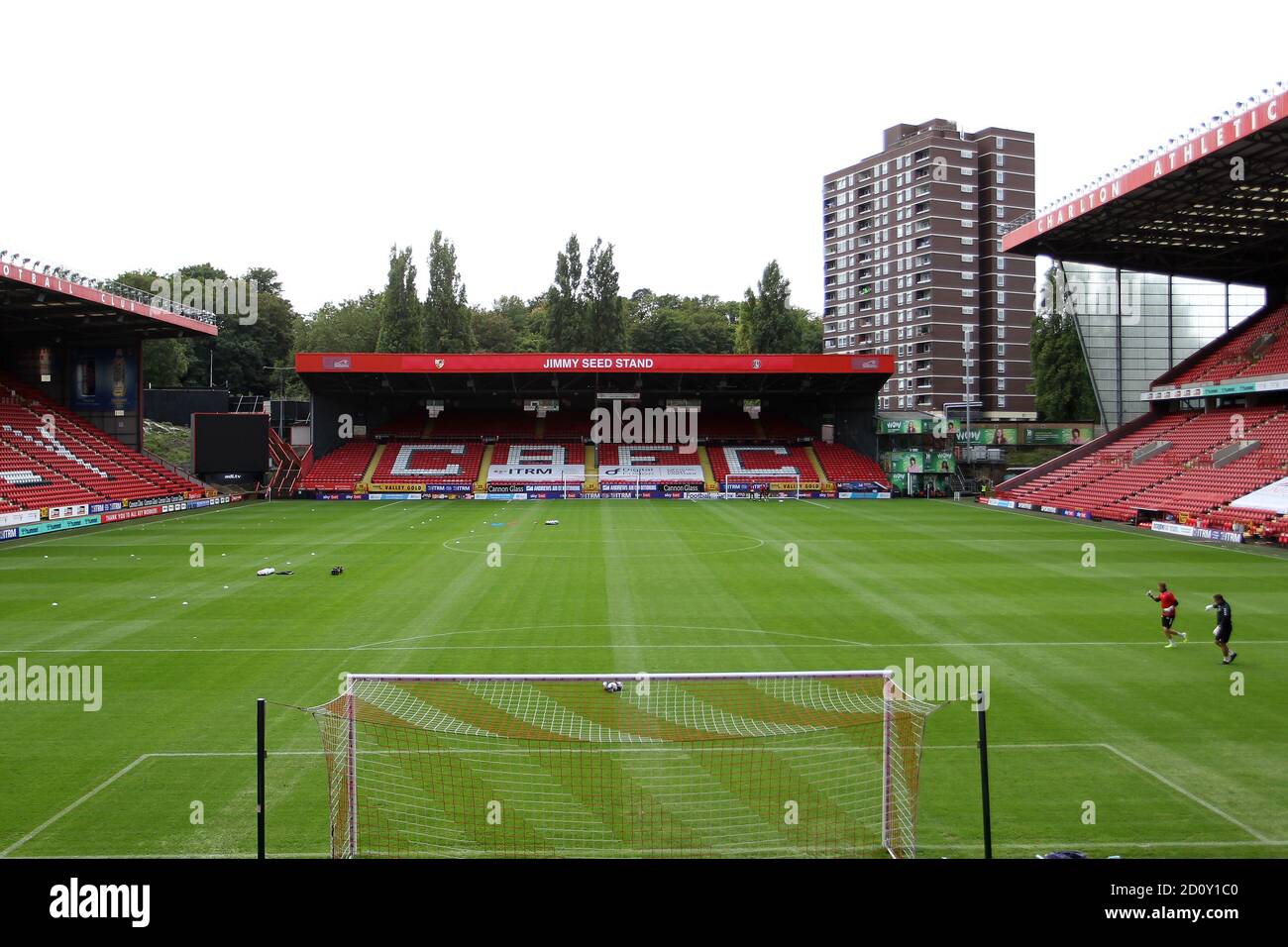 Londres, Royaume-Uni. 03ème octobre 2020. Vue générale du stand Jimmy Seed lors du match EFL Sky Bet League 1 entre Charlton Athletic et Sunderland à la Valley, Londres, Angleterre, le 3 octobre 2020. Photo de Carlton Myrie. Utilisation éditoriale uniquement, licence requise pour une utilisation commerciale. Aucune utilisation dans les Paris, les jeux ou les publications d'un seul club/ligue/joueur. Crédit : UK Sports pics Ltd/Alay Live News Banque D'Images