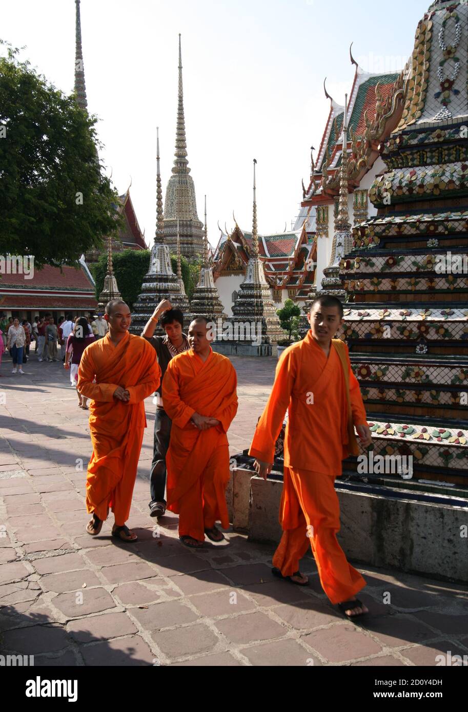 Wat Pho - le Temple du Bouddha couché, Bangkok, Thaïlande, Asie du Sud-est Banque D'Images