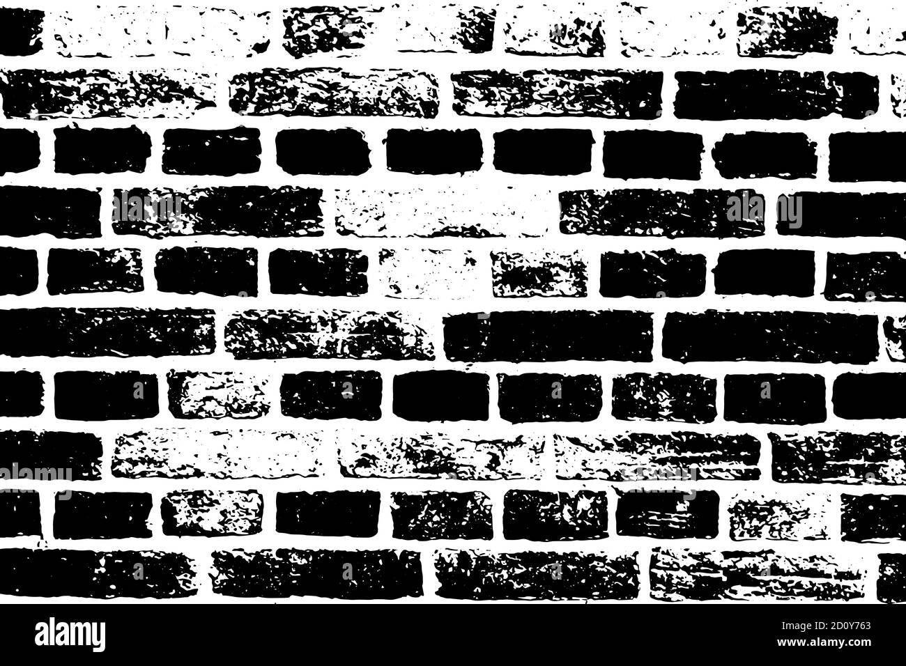 Texture abstraite de mur de briques vieillies. Vecteur d'arrière-plan texturé rugueux Illustration de Vecteur