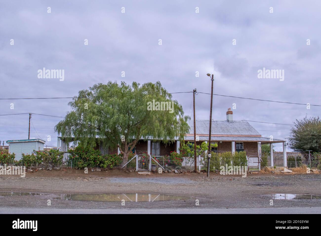 Leeu Gamka, Afrique du Sud - maison privée dans ce petit hameau de Karoo dans la province du Cap-Occidental, juste à côté de l'autoroute N1 Banque D'Images