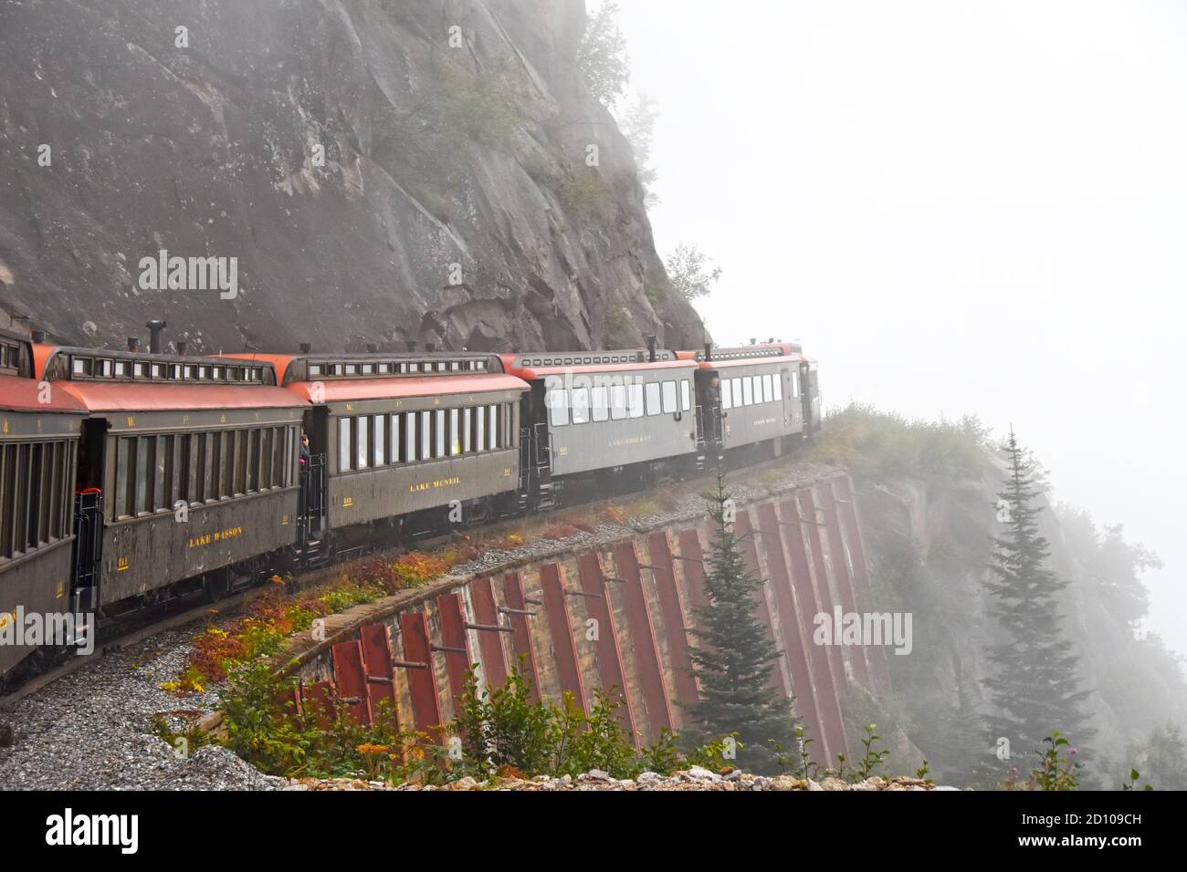 Train - White Pass Yukon Banque D'Images