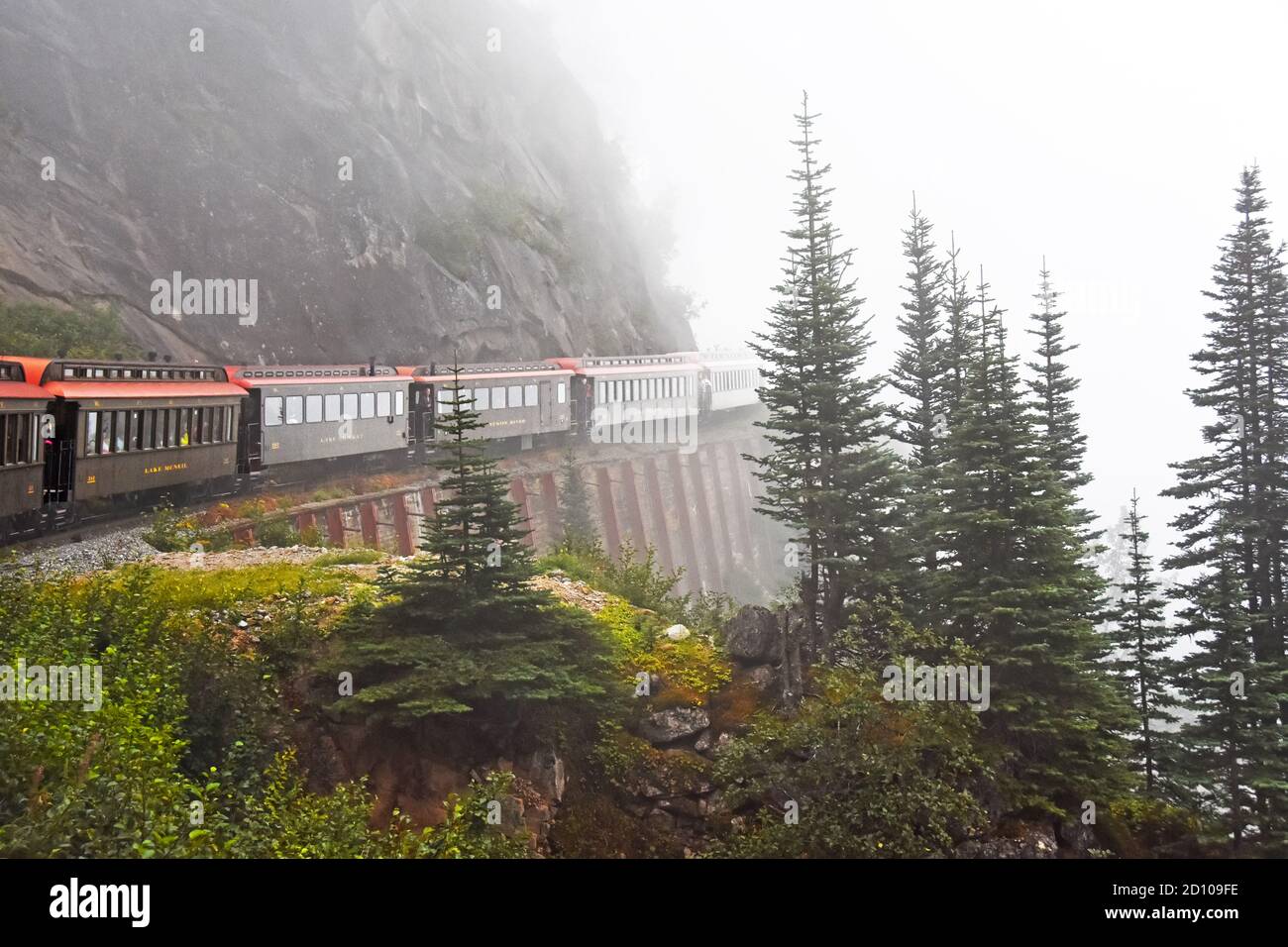 Train - White Pass Yukon Banque D'Images