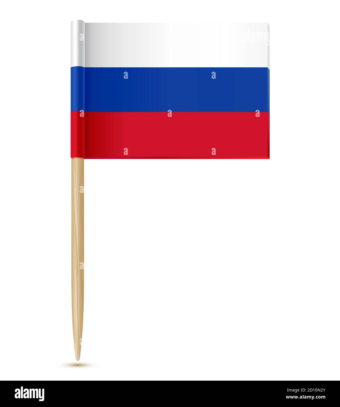 Cure-dent drapeau russe Illustration de Vecteur