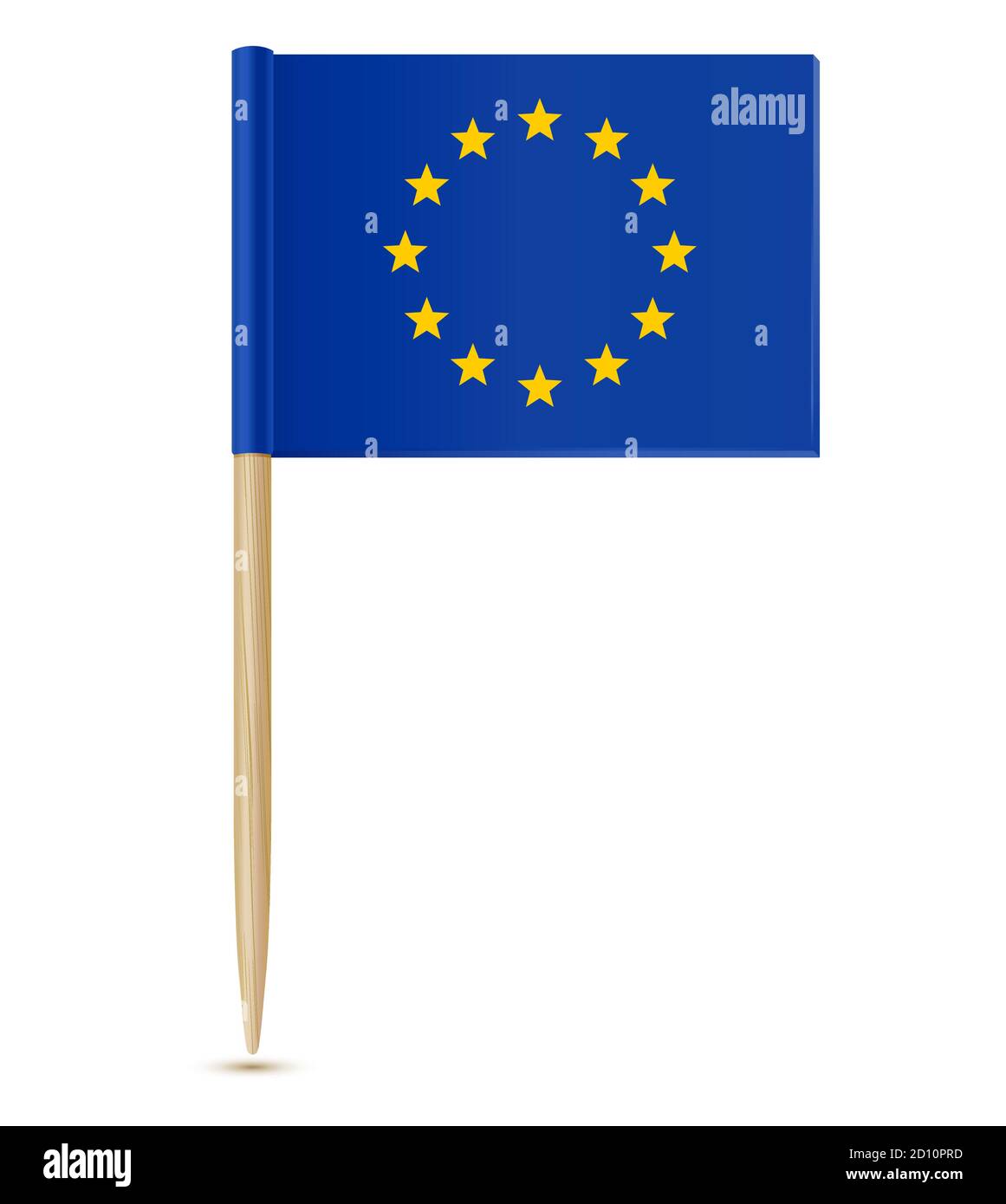 Drapeau officiel de l'Union européenne cure-dent Illustration de Vecteur