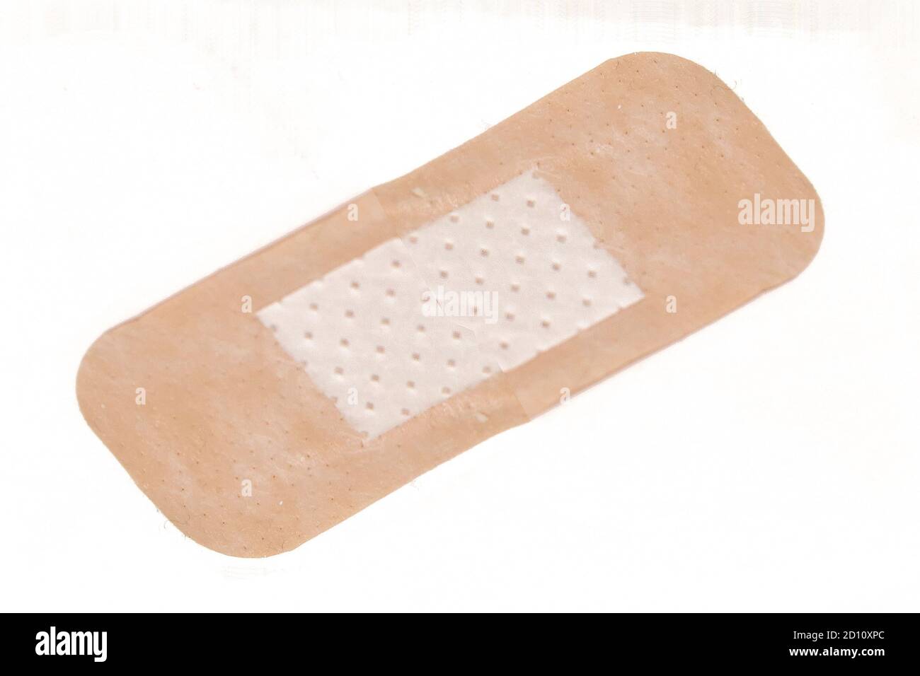 Premiers soins médicaux coller pansement sur fond blanc Photo Stock - Alamy