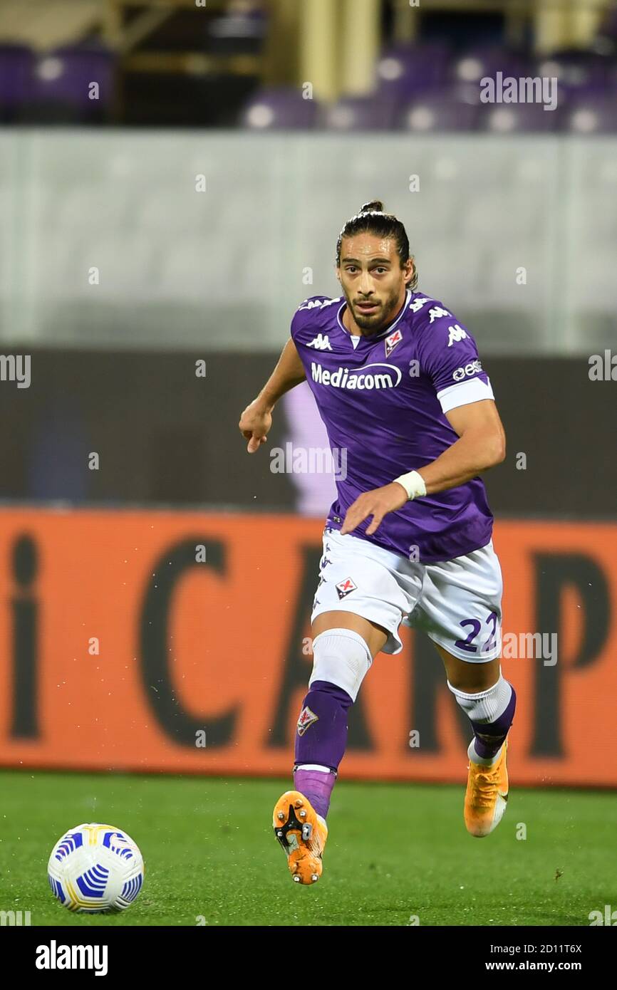 José Martin Caceres Silva (Fiorentina) pendant le match italien Serie A' entre Fiorentina 1-2 Sampdoria au stade Artemio Franchi le 02 octobre 2020 à Florence, Italie. Photo de Maurizio Borsari/AFLO Banque D'Images