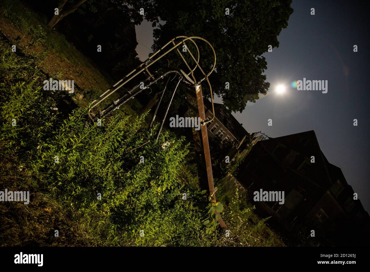 The Haunted Pennhurst School, également connue sous le nom de Pennhurst Asylum, en raison de ses conditions déplorables, de manque de personnel et de surpeuplement Banque D'Images