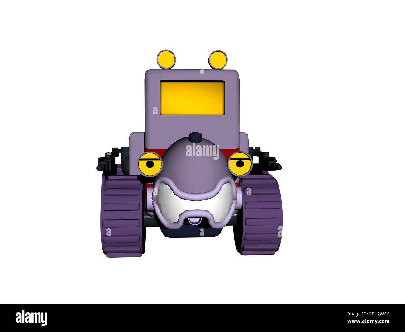 véhicule-jouet peint de couleurs vives avec grandes roues Banque D'Images