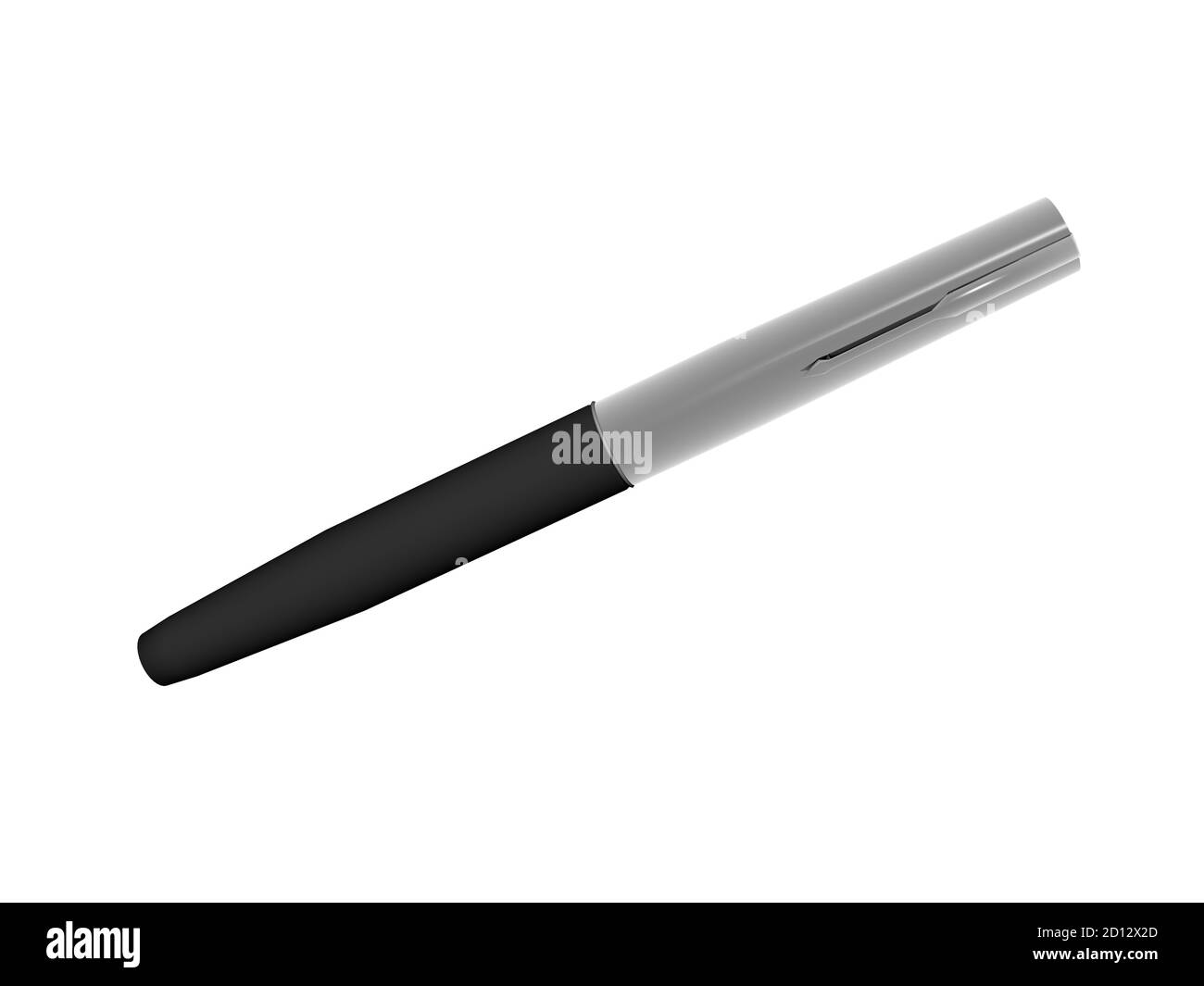stylo plume à pointe dorée pour écrire Banque D'Images