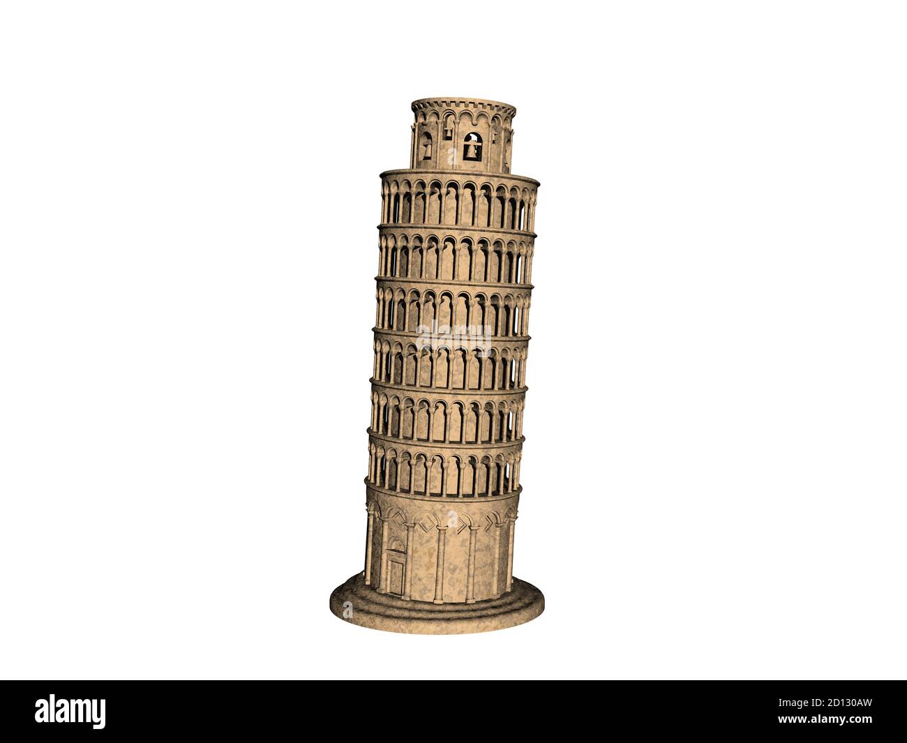La tour penchée de Pise en Italie Banque D'Images
