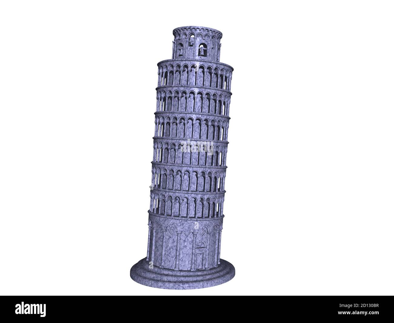 La tour penchée de Pise en Italie Banque D'Images
