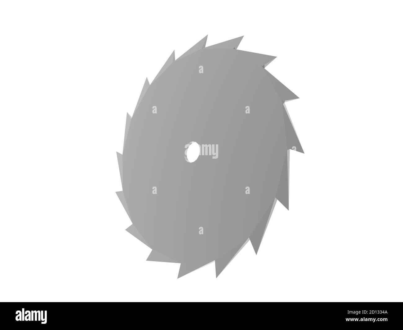 lame de scie métallique d'une scie circulaire à dents acérées Banque D'Images