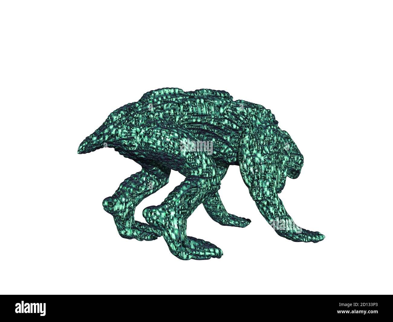Chien monstre comme une figure de l'imagination d'horreur Banque D'Images