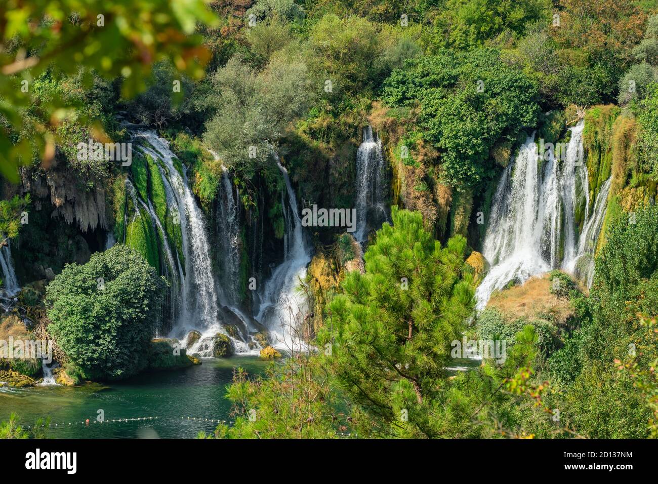 Cascade de Kravica sur la rivière Trebizat, Bosnie-Herzégovine Banque D'Images