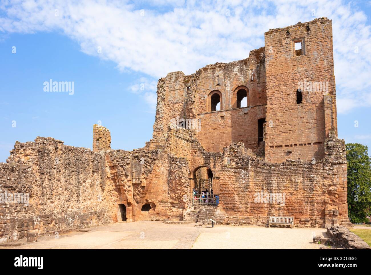 Ruines et terrains du château de Kenilworth Warwickshire Angleterre gb Europe Banque D'Images