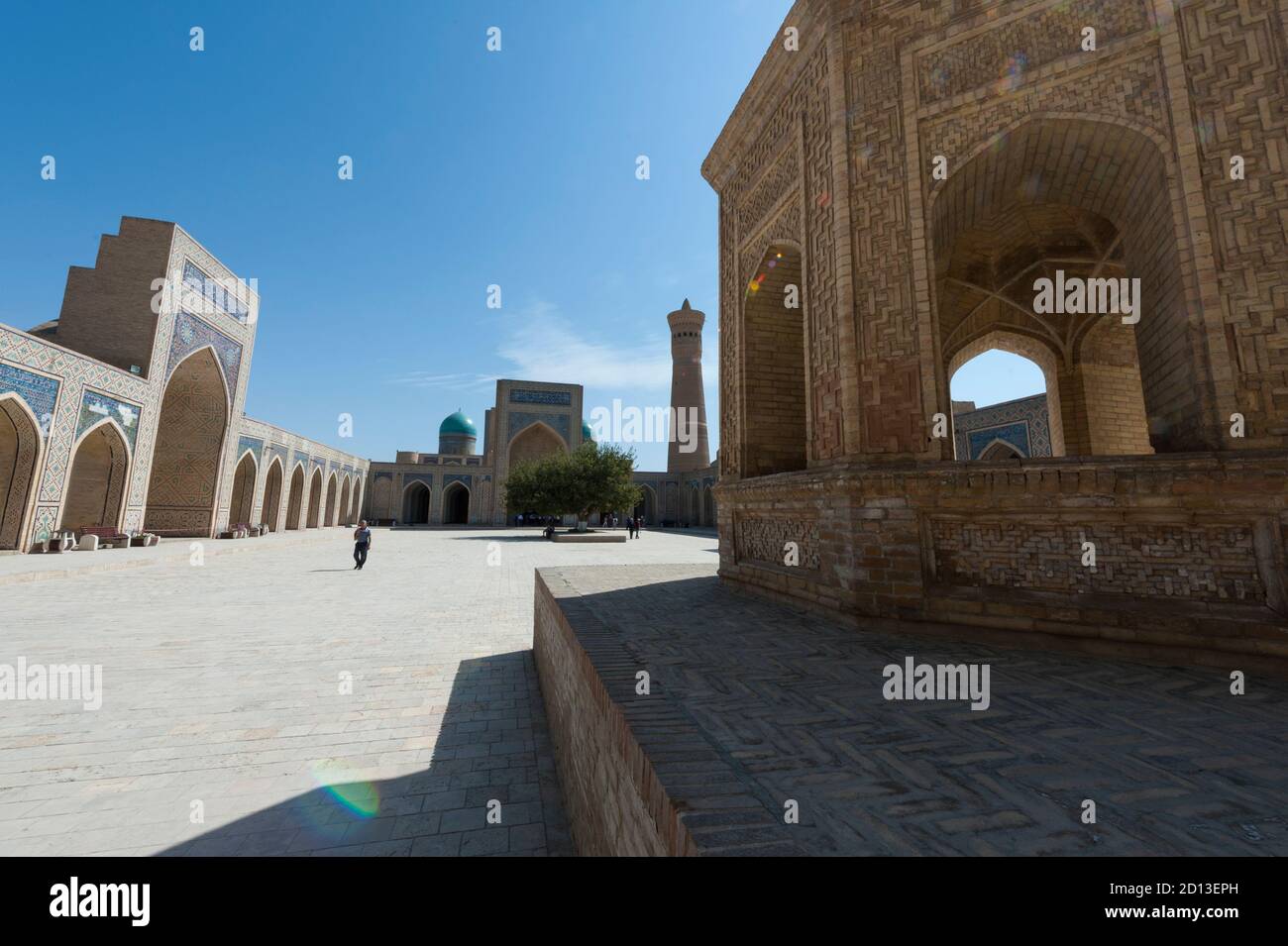 Cour intérieure de la mosquée Kalyan, une partie de la Po-i-Kalyan Complex à Boukhara, Ouzbékistan Banque D'Images