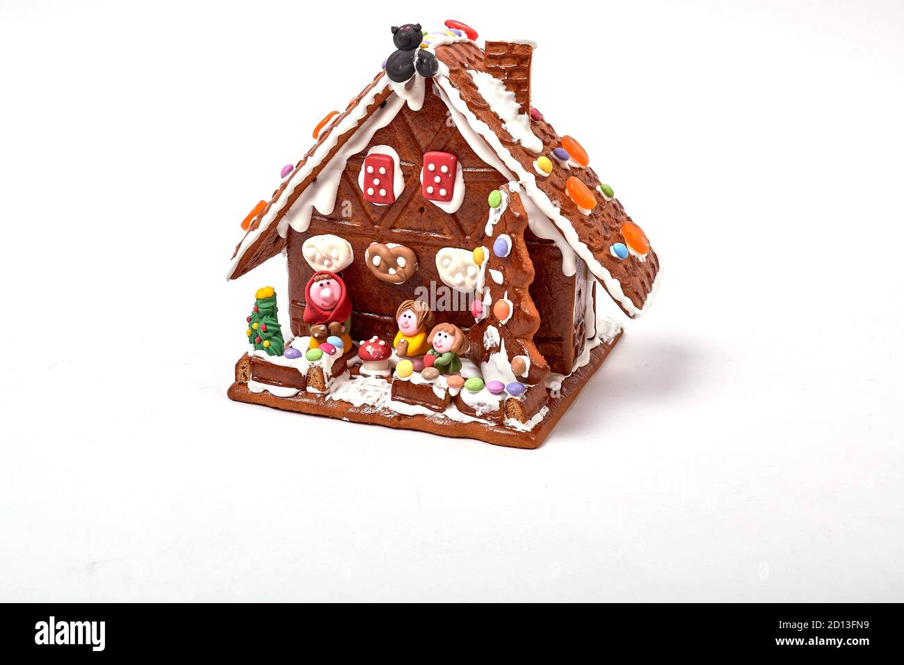 Maison de bonbons de la fée de Hansel et Gretel sur blanc arrière-plan  Photo Stock - Alamy
