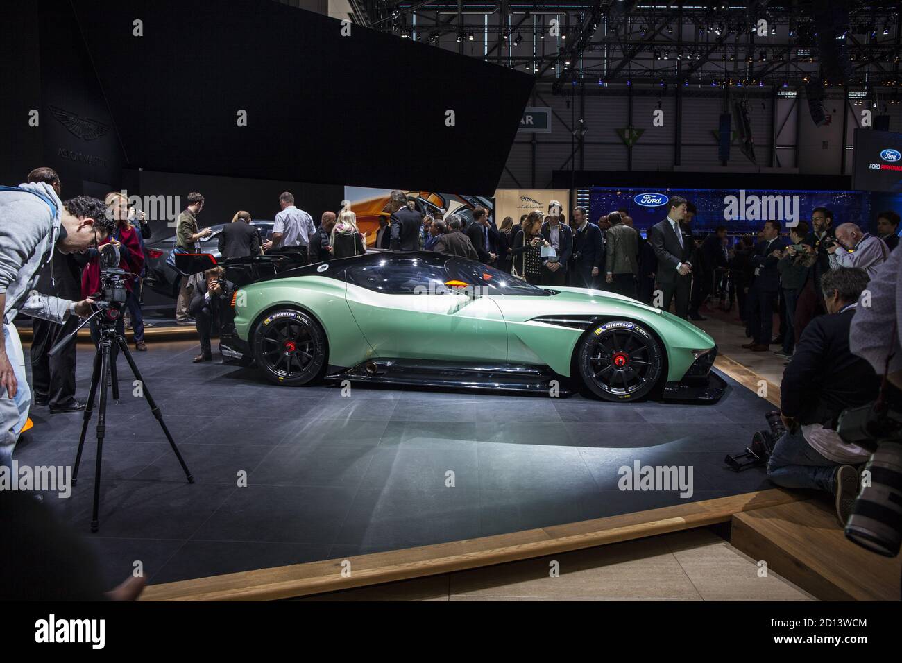 Nouveau Aston Martin Vulcan de 800 ch dévoilé au salon de l'automobile de Genève 2015, 5 mars 2015 Banque D'Images