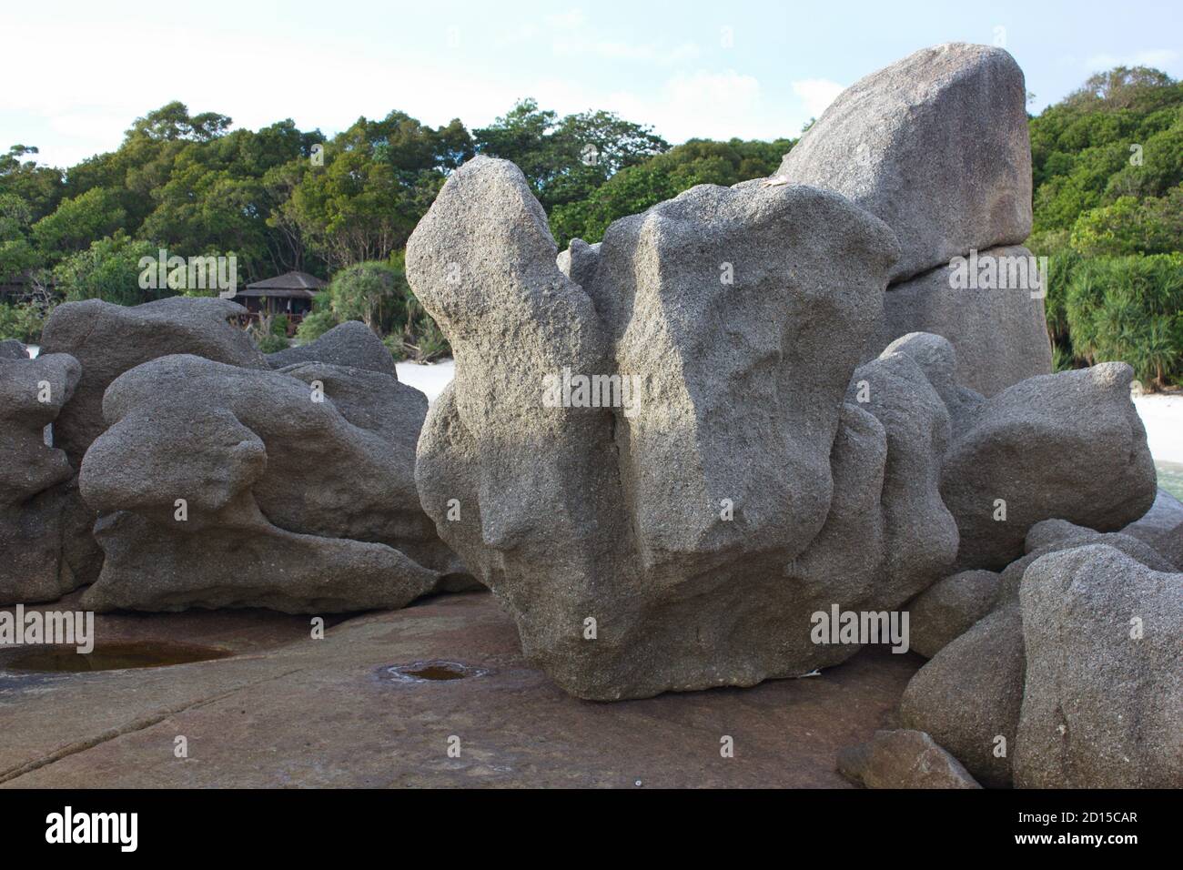 Île Boulder, Archipel de Mergui, Mer d'Andaman, Myanmar, Asie du Sud-est Banque D'Images