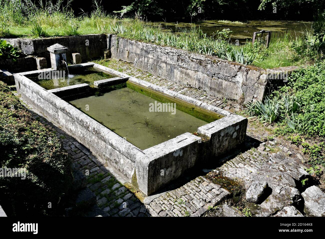 France, territoire de Belfort, Vellescot, lave-Fontaine Banque D'Images