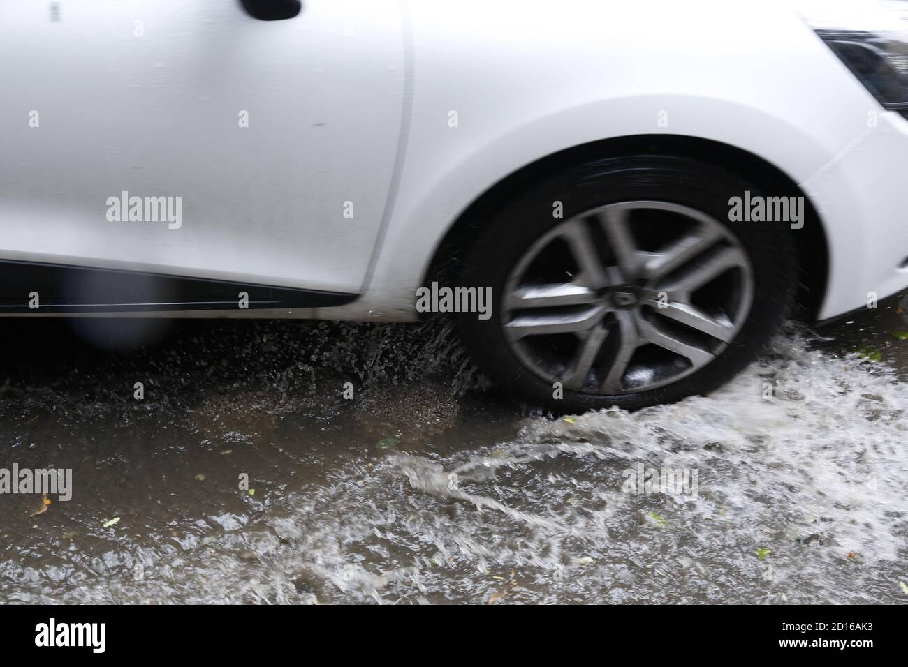 gros plan sur les chutes de pluie. arrière-plan flou Banque D'Images