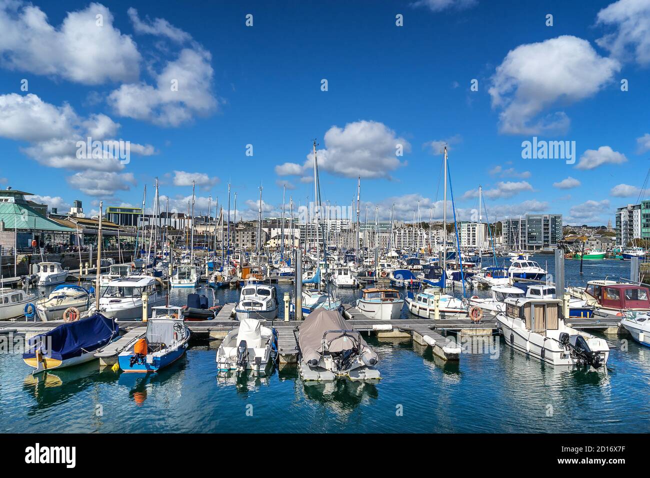 Barbican Marina à Plymouth Devon en Angleterre Banque D'Images