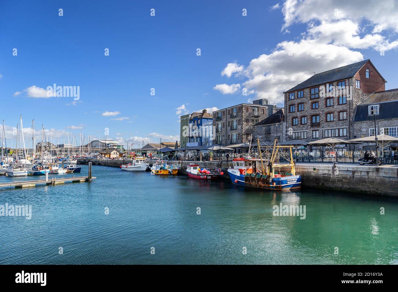 Barbican Marina à Plymouth Devon en Angleterre Banque D'Images