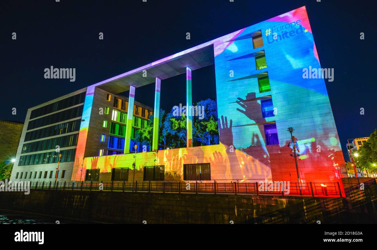 Fête des Lumières, Foreign Office, Werderscher marché, milieu, Berlin, Allemagne, Auswaertiges Amt, Werderscher Markt, Mitte, Deutschland Banque D'Images