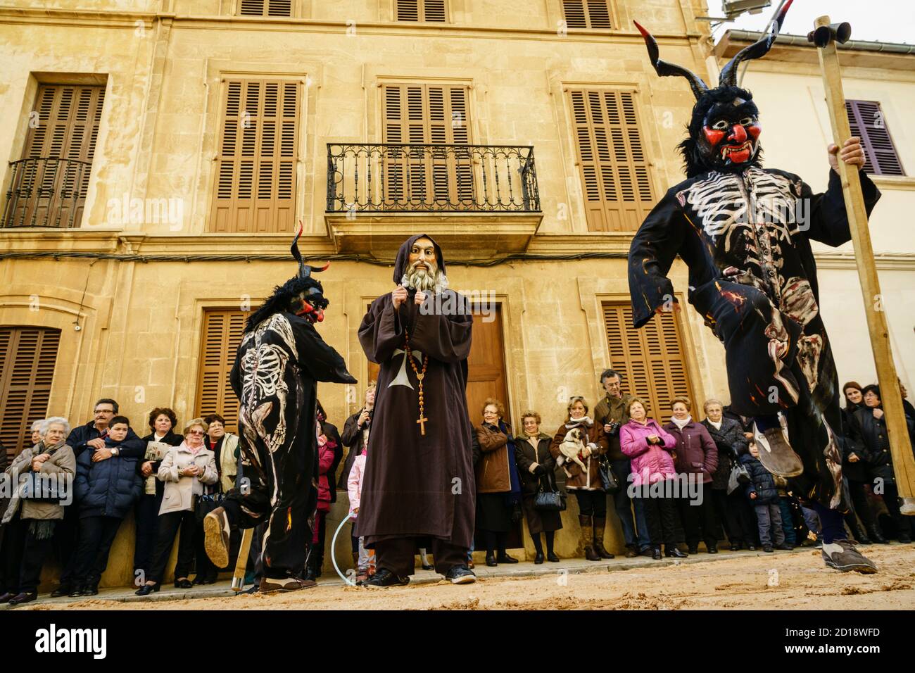 Benicion de los animales de Sant Antoni,patron de los animales domesticos,Llucmajor, Mallorca, islas baleares, Espagne Banque D'Images